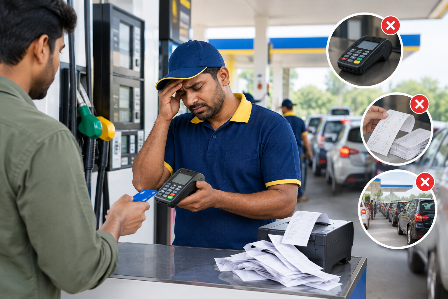 Real-Time Operational Difficulties in Fuel Retail
